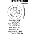 Centric Parts Premium Brake Rotor, 120.62064 120.62064